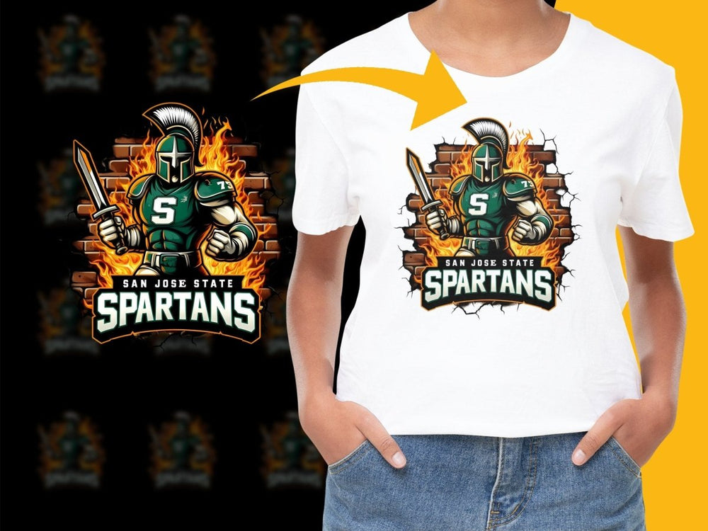 San Jose State Spartans Sword - Wielding Mascot PNG File - Teepew
