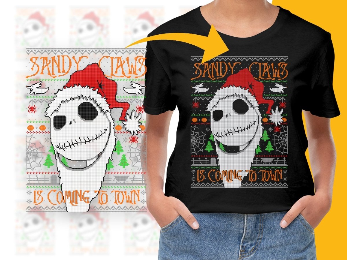 Sandy Claws Jack Skellington Christmas PNG File - Teepew