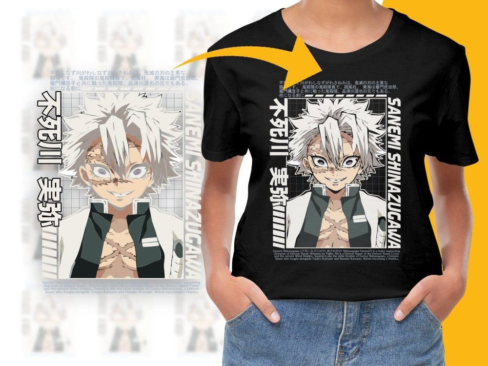 Sanemi Shinazugawa Stylish Anime Graphic PNG File - Teepew