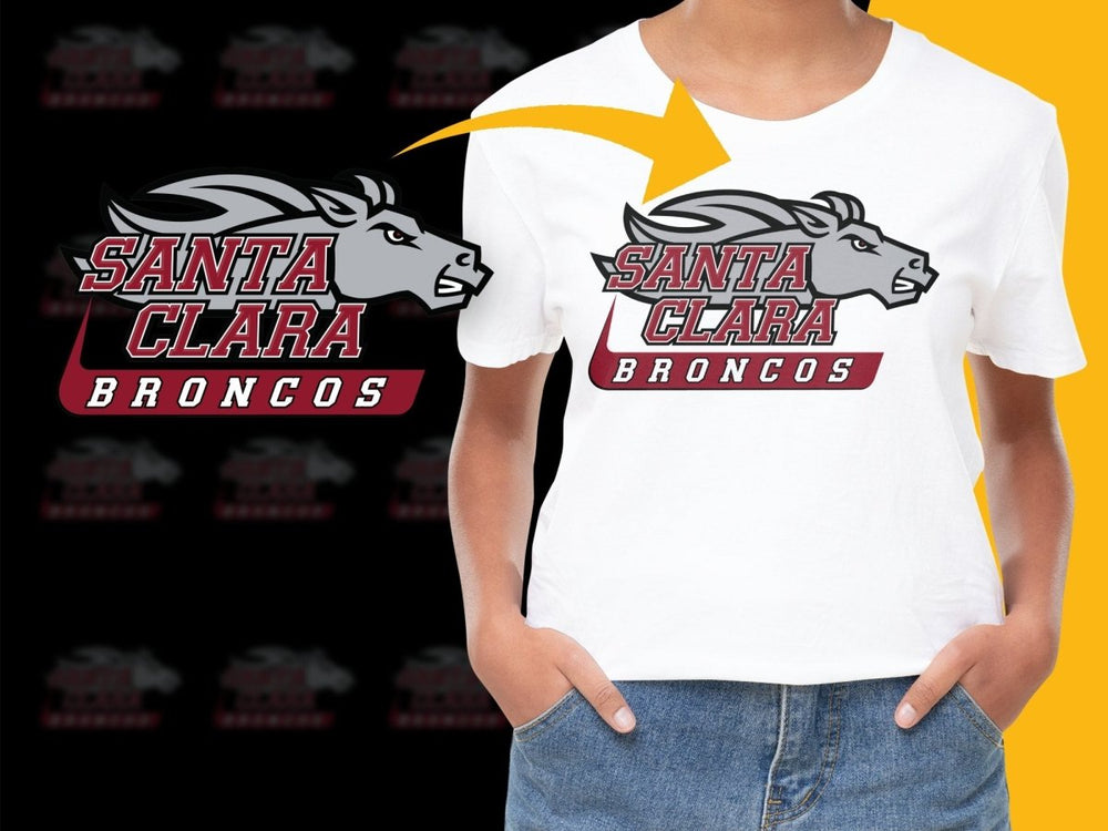 Santa Clara Broncos College Football PNG File - Teepew