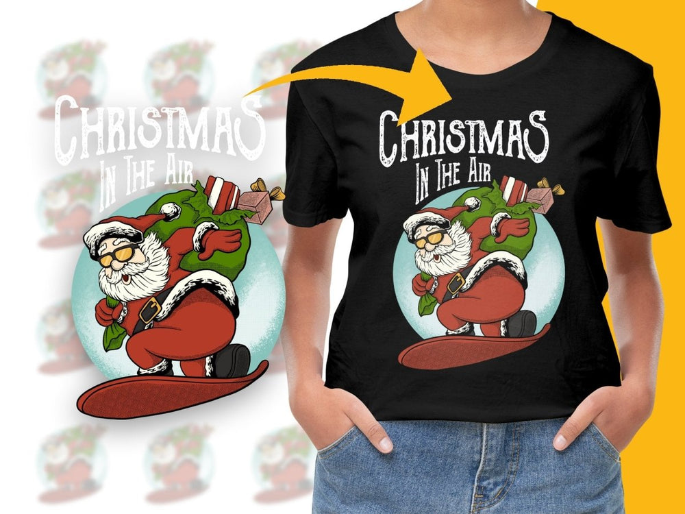 Santa Claus Carrying Gifts Cool Christmas PNG File - Teepew