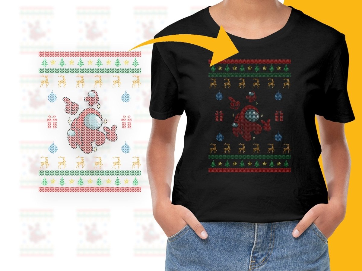 Santa Claus Christmas Themed Patterned PNG File - Teepew
