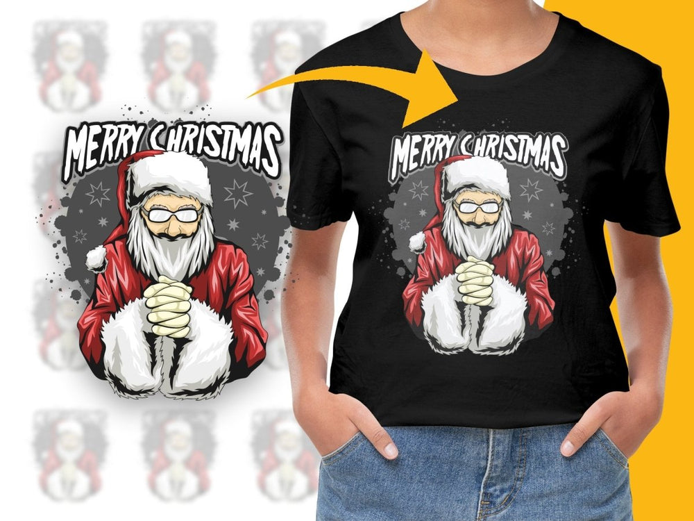 Santa Claus Merry Christmas Graphic PNG File - Teepew
