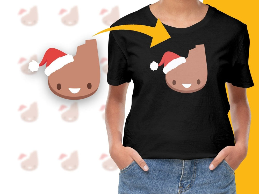 Santa Hat Rhinoceros Graphic Digital product - Teepew