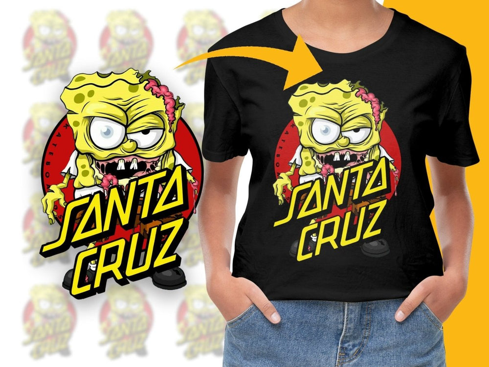 Santa Spongebob Monster Design PNG File - Teepew