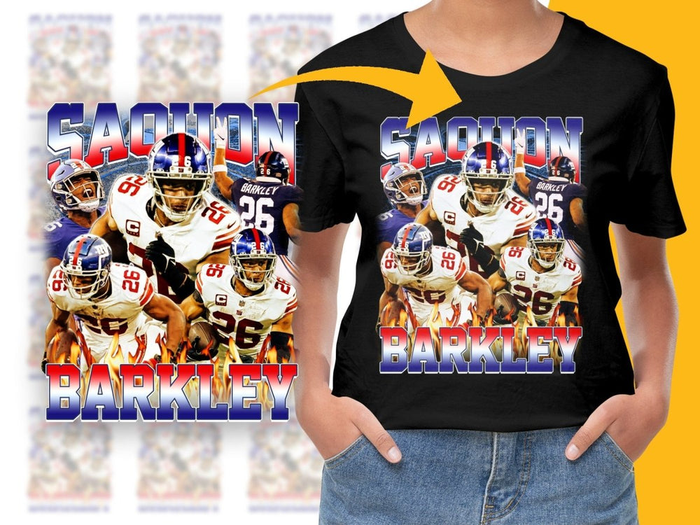 Saquon Barkley Fire Sports PNG File - Teepew