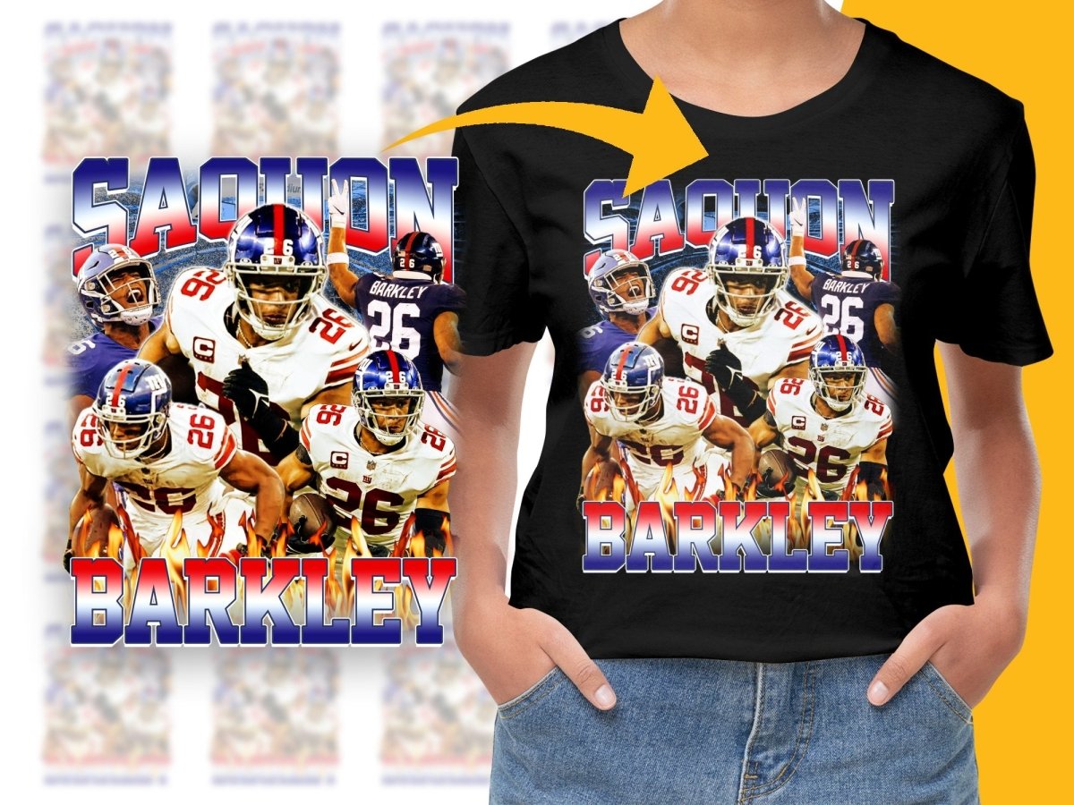 Saquon Barkley Fire Sports PNG File - Teepew