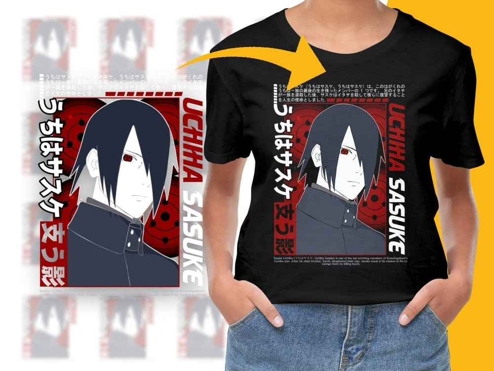 Sasuke Uchiha Anime Graphic Design PNG File - Teepew