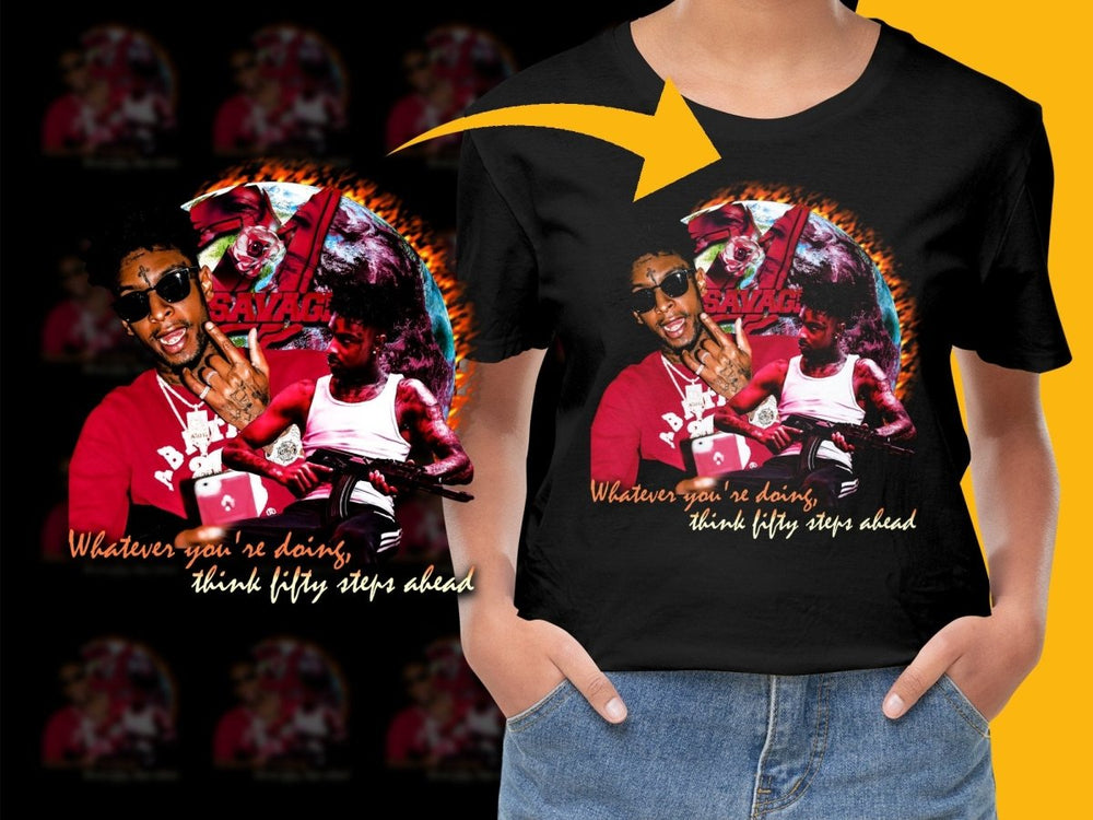 Savage Style Artistic PNG File with Unique Design - Teepew