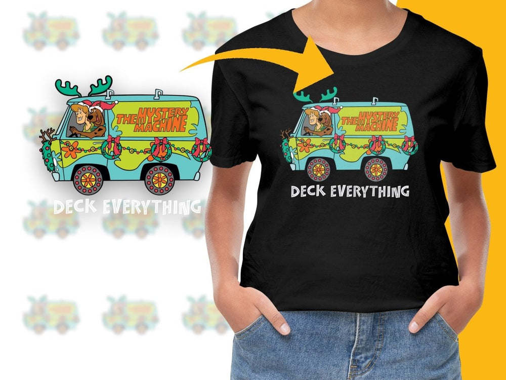 Scooby Doo and Shaggy Christmas Mystery Machine PNG File - Teepew