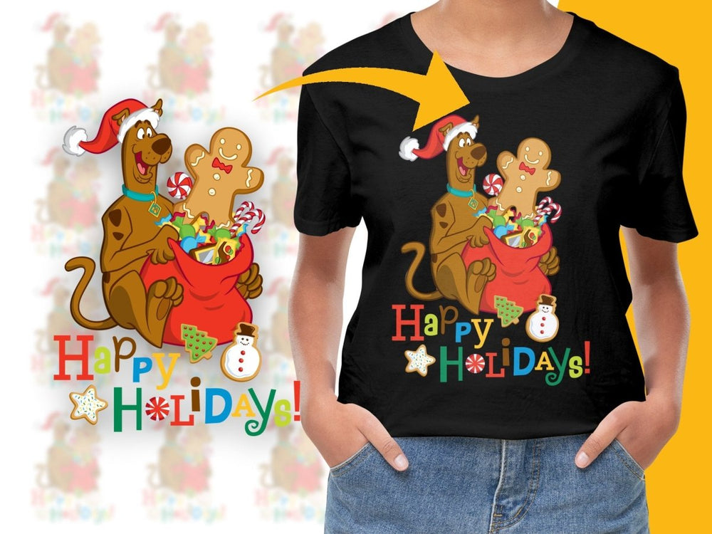 Scooby - Doo Happy Holidays Christmas Graphic PNG File - Teepew