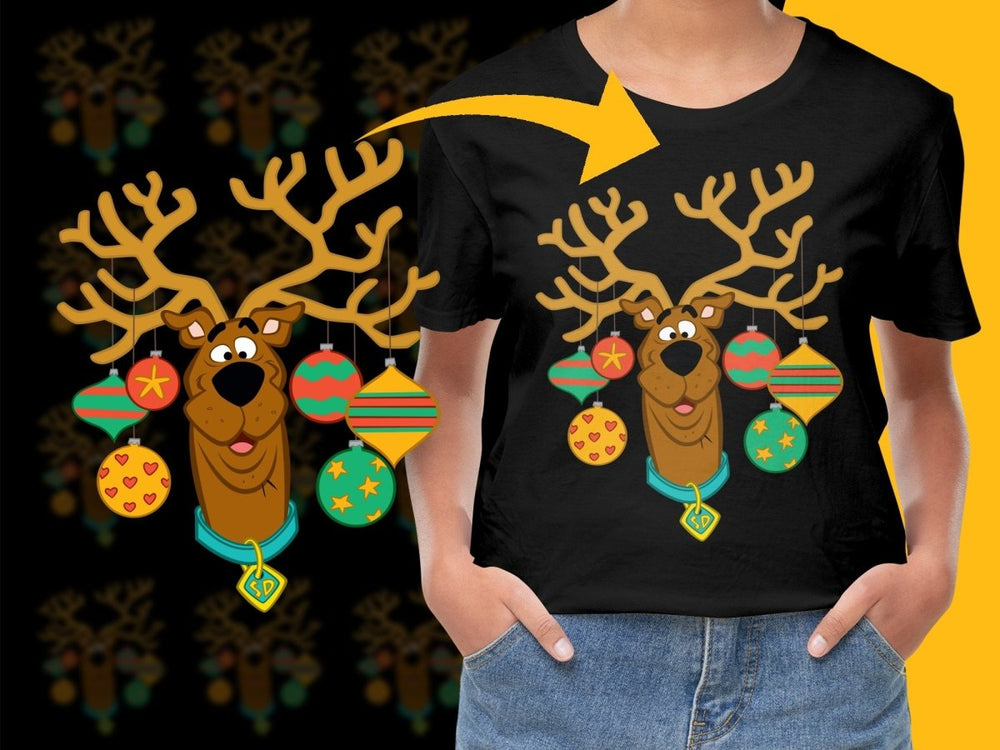 Scooby Doo Reindeer Antlers Christmas Graphic PNG File - Teepew