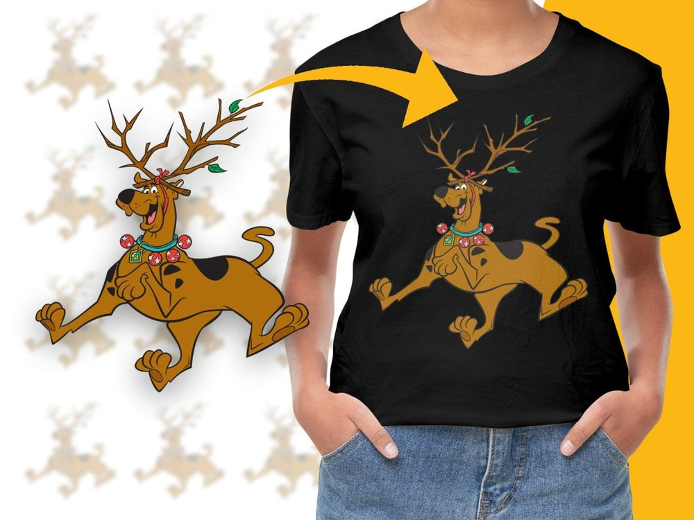 Scooby - Doo Reindeer Festive Holiday Christmas PNG File - Teepew