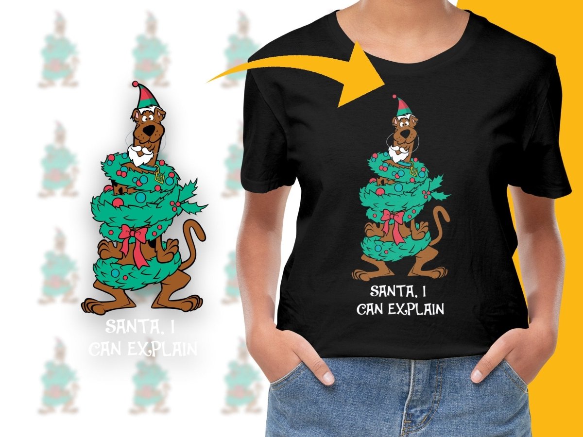 Scooby - Doo Wrapped in Christmas Wreath PNG File - Teepew