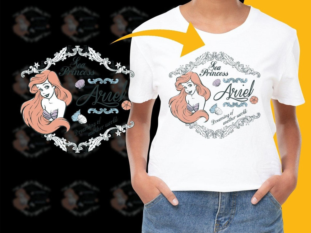 Sea Princess Ariel Dreaming of Another World PNG File - Teepew