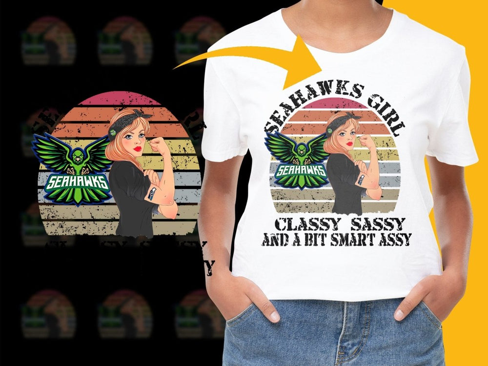 Seahawks Girl Classy Sassy Smart Assy PNG File - Teepew