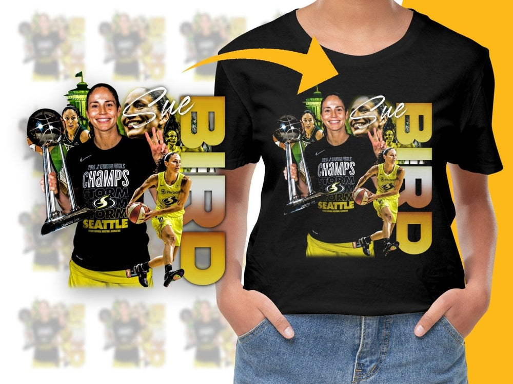 Seattle Champs Storm Sue Bird Basketball Star Bootleg Graphic PNG File - Teepew
