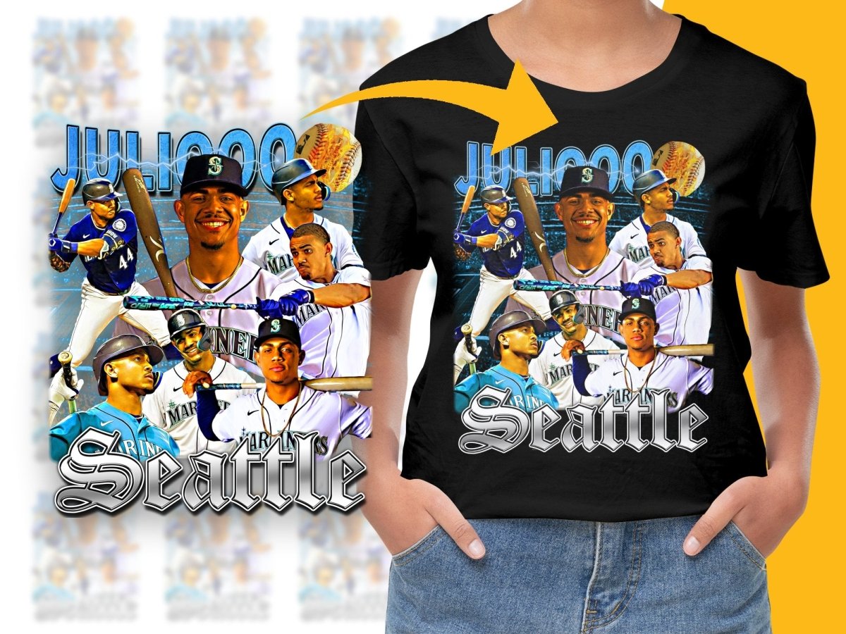 Seattle Mariners Tribute Art Baseball Graphic PNG File - Teepew