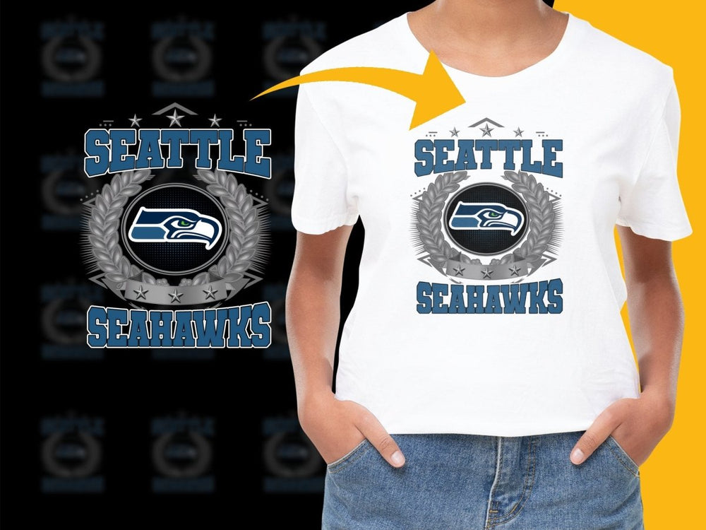 Seattle Seahawks Graphic Logo Grey Blue PNG File - Teepew