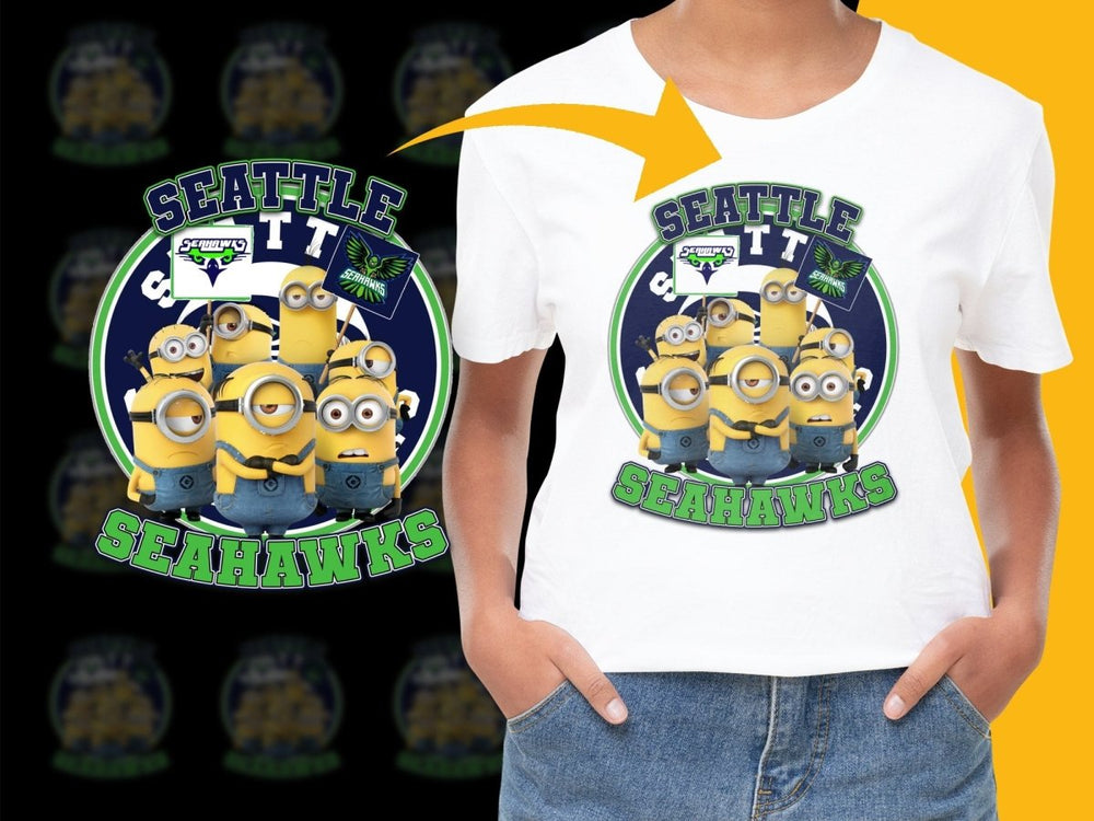 Seattle Seahawks Minions Graphic PNG File - Teepew