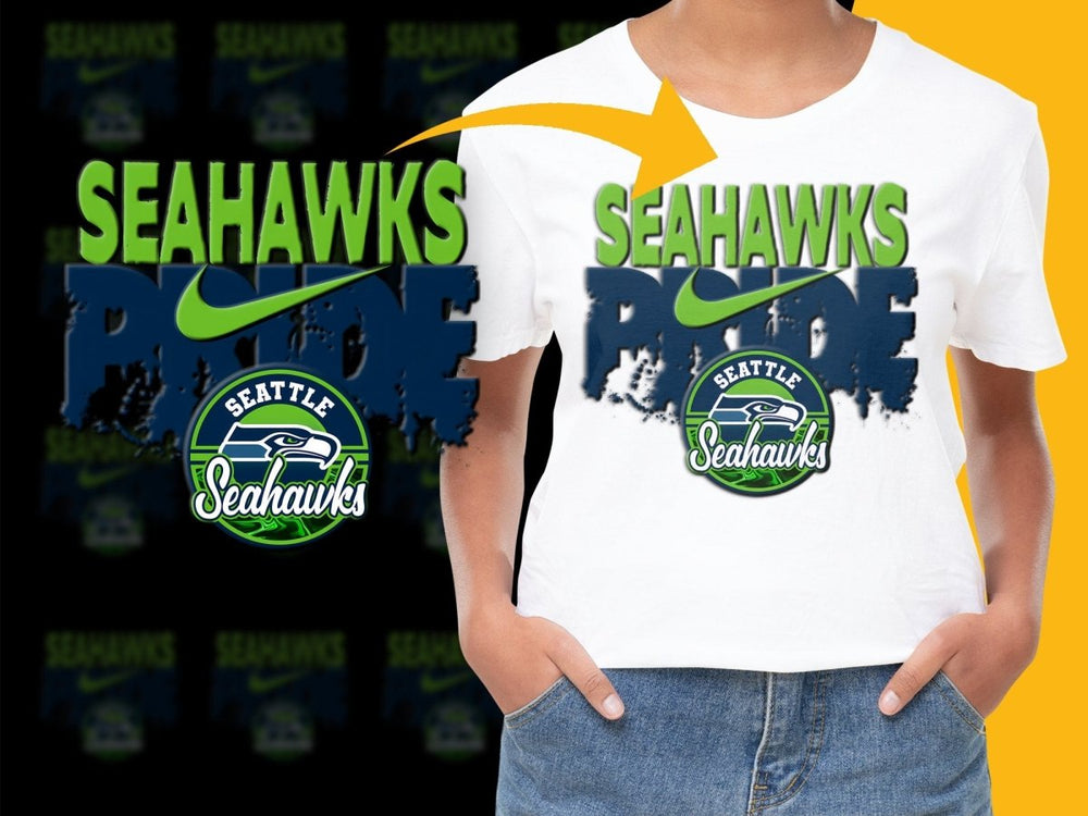 Seattle Seahawks Pride Blue and Green PNG File - Teepew