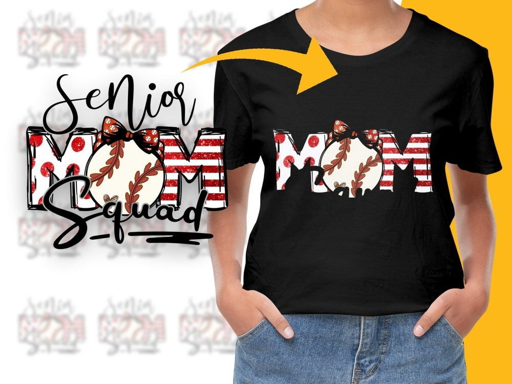 Senior Mom Squad Fun Graphic Design PNG File - Teepew
