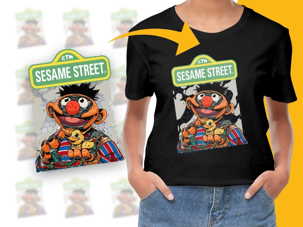 Sesame Street Ernie Robot Duck Graphic PNG File - Teepew