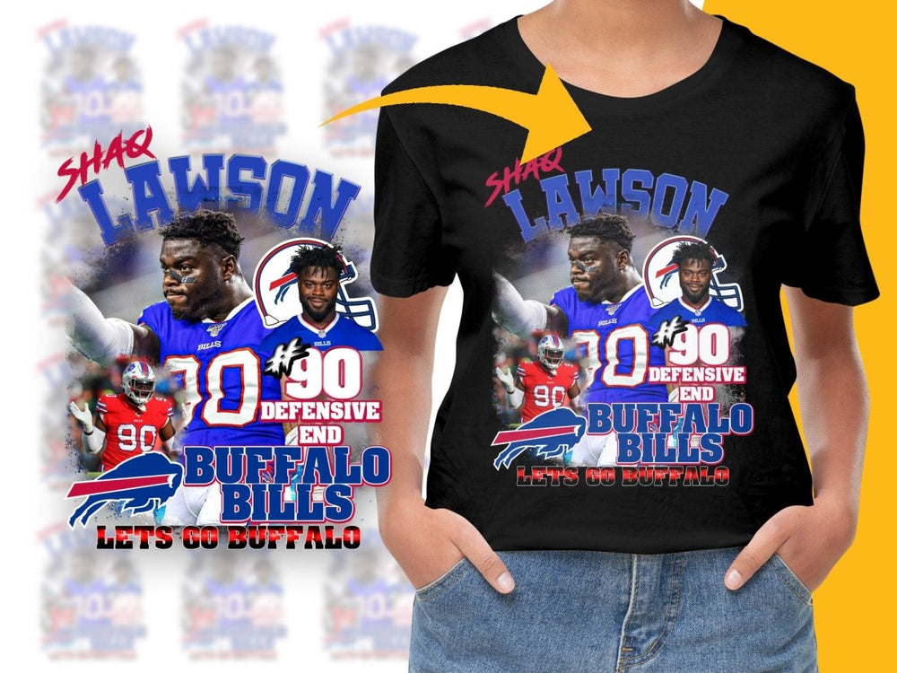 Shaq Lawson Buffalo Bills Defensive End #90 PNG File - Teepew