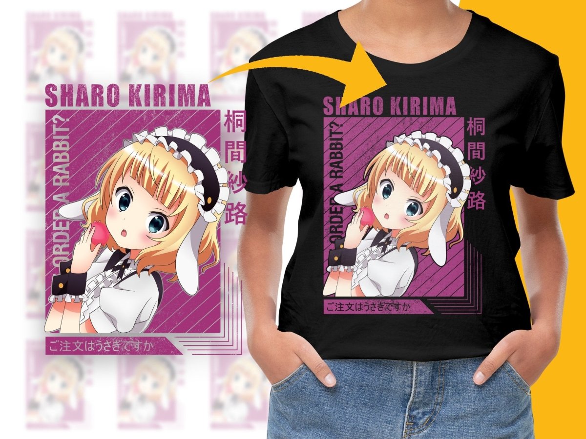 Sharo Kirima Is the Order a Rabbit PNG File Digital - Teepew