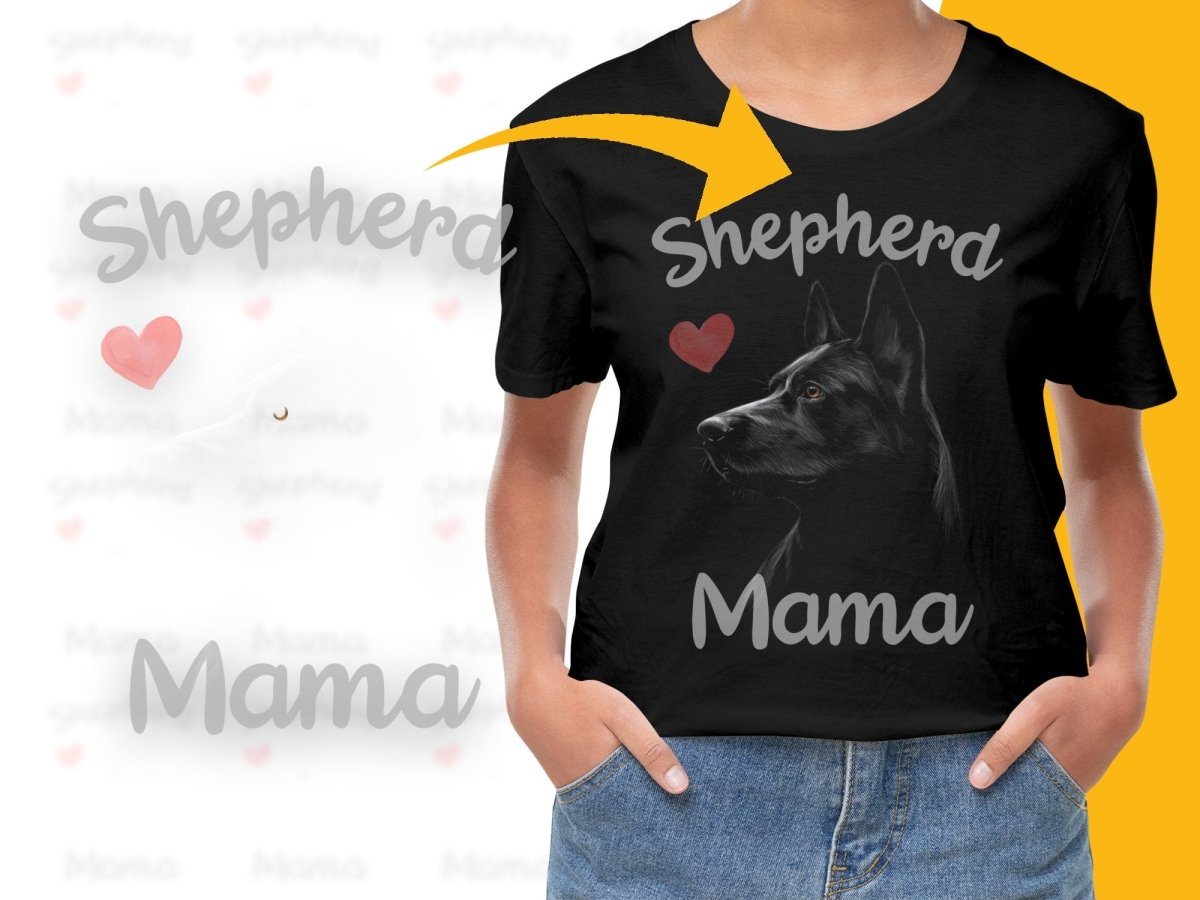 Shepherd Mama Heart Design PNG File - Teepew