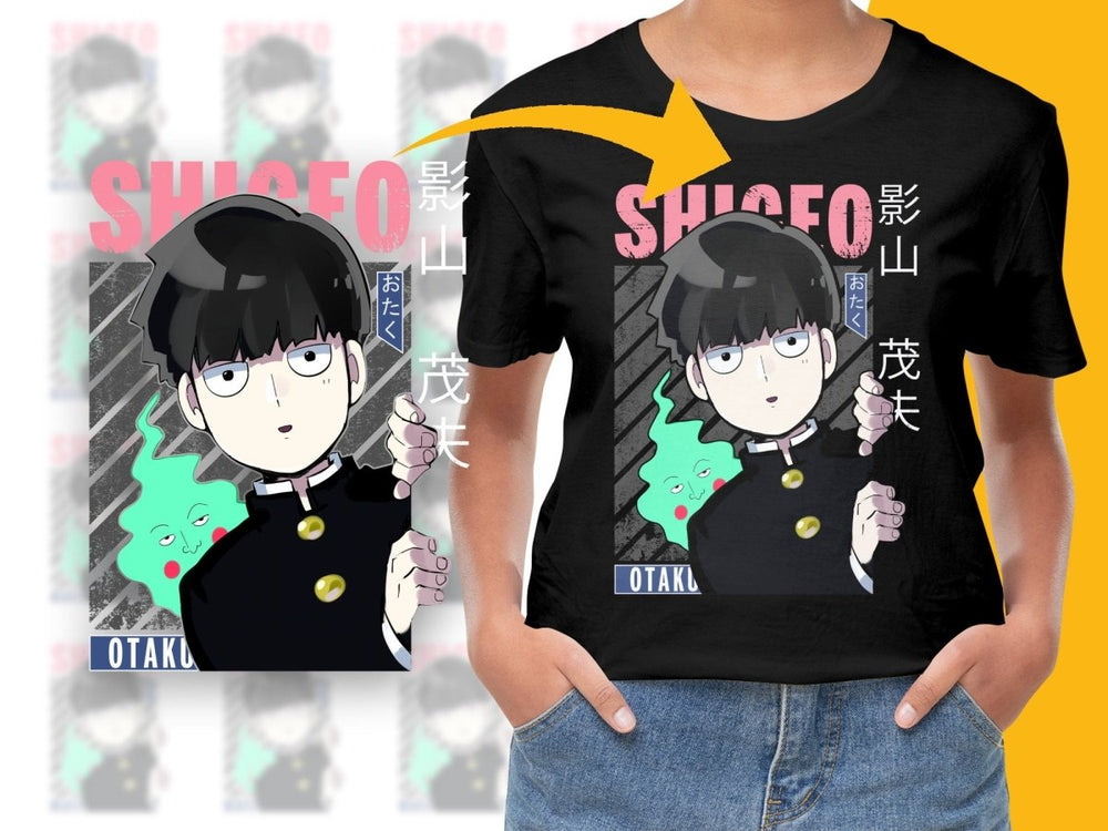 Shigeo From Mob Psycho 100 Character PNG Digital - Teepew