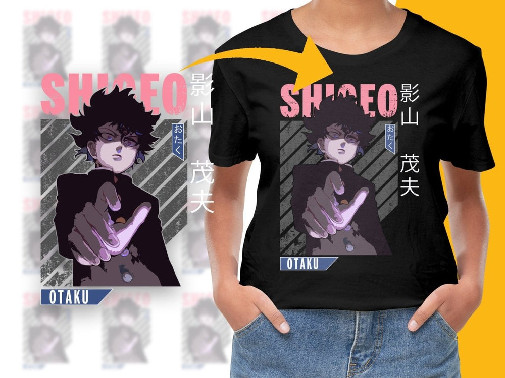 Shigeo Otaku Anime Character PNG Digital Download Digital - Teepew