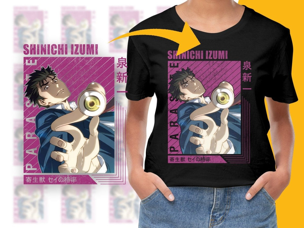 Shinichi Izumi Parasyte Anime Character PNG Digital - Teepew