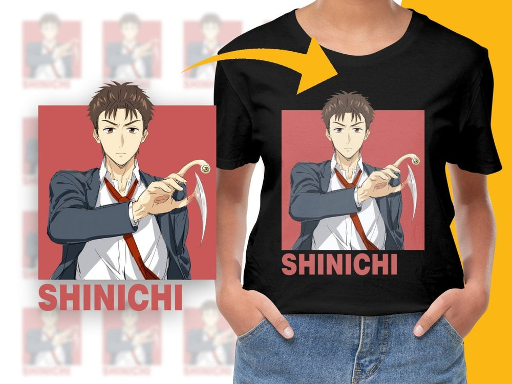 Shinichi Kills Parasite Anime Character PNG Download Digital - Teepew