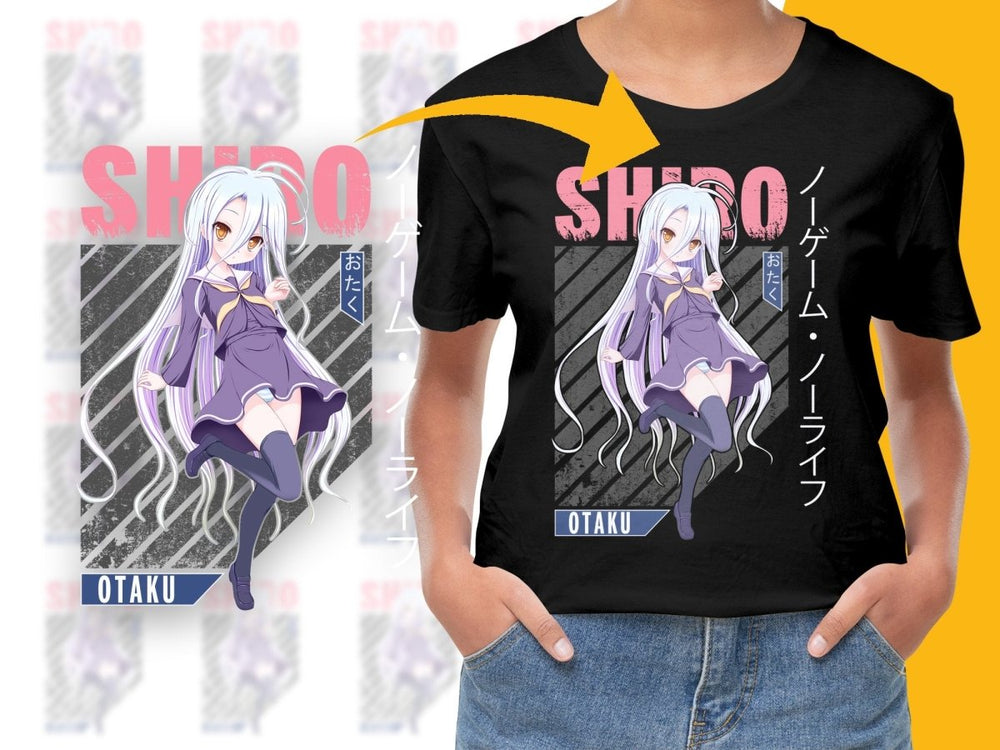 Shiro Anime Character PNG File Digital - Teepew