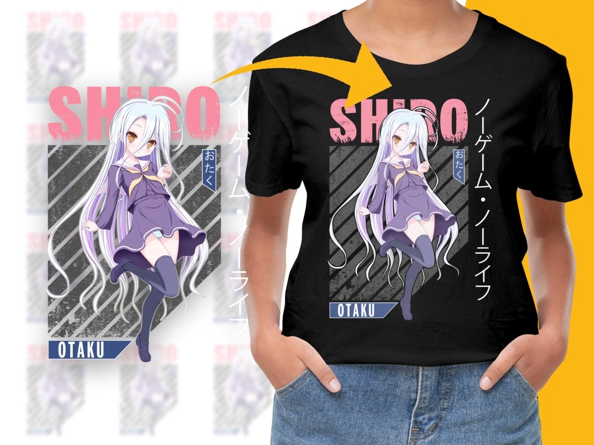 Shiro Anime Character PNG File Digital - Teepew