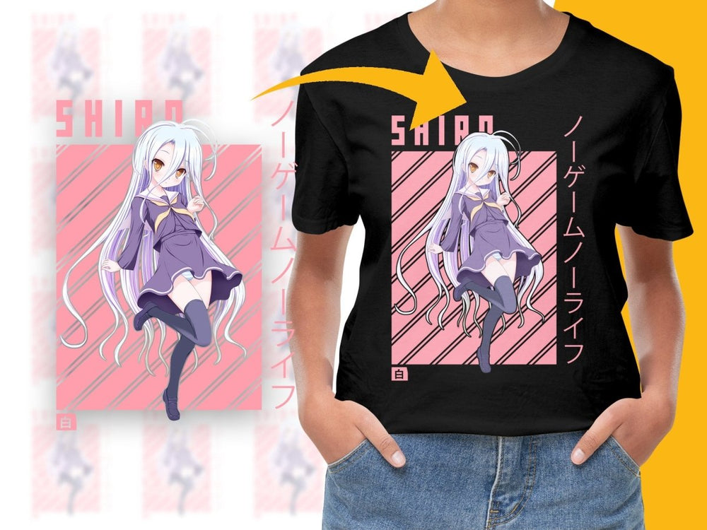 Shiro from No Game No Life Anime Character PNG Digital - Teepew