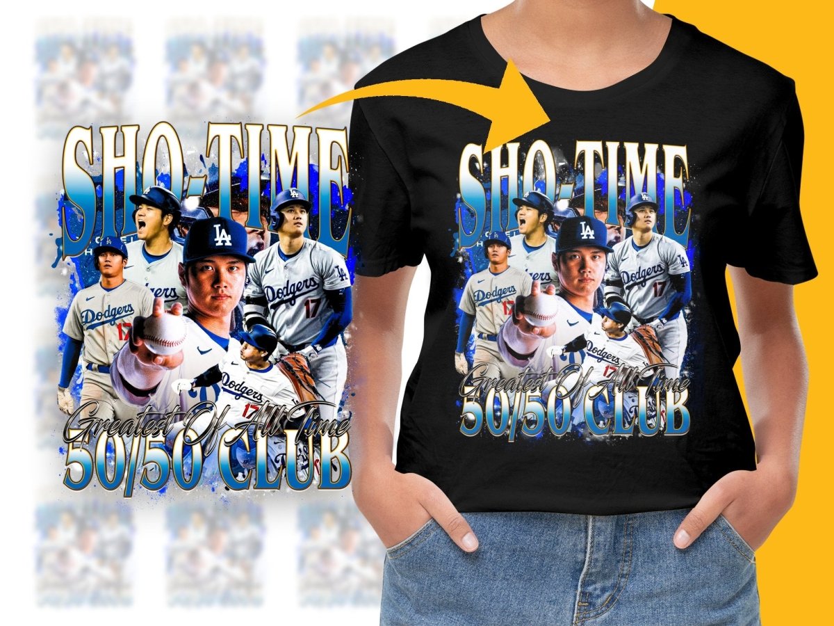 Sho - Time Greatest Of All Time 50/50 Club PNG File - Teepew