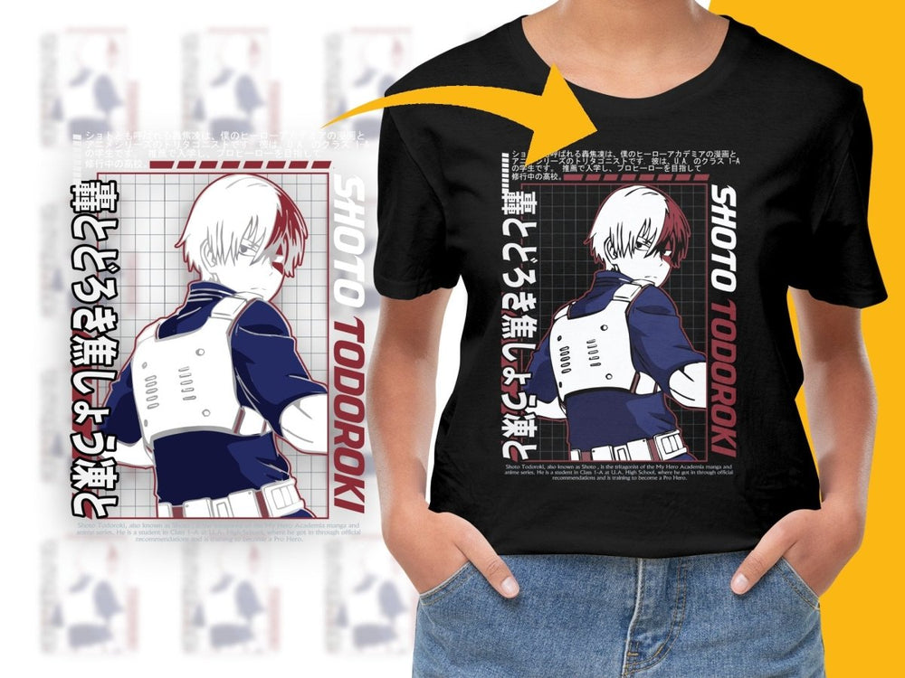 Shoto Todoroki Hero Academia Custom PNG File - Teepew