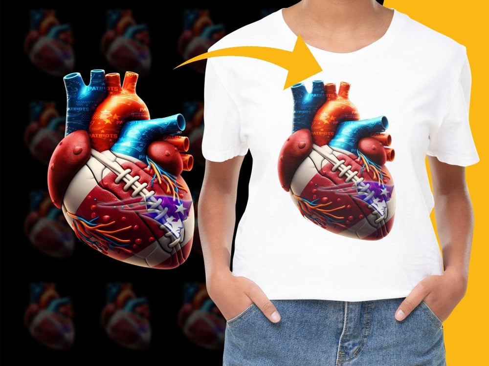 Show Your Patriots Pride Heart NFL PNG File - Teepew