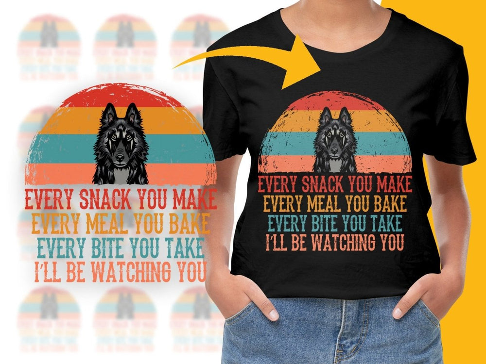Siberian Husky I'll Be Watching You Funny PNG File - Teepew