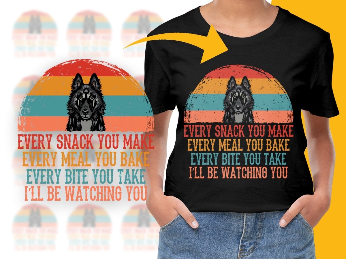 Siberian Husky I'll Be Watching You Funny PNG File - Teepew