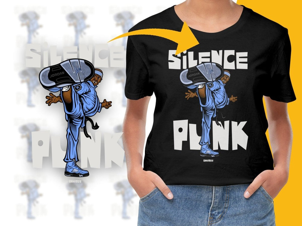 Silence Punk High Kick Graphic PNG File - Teepew