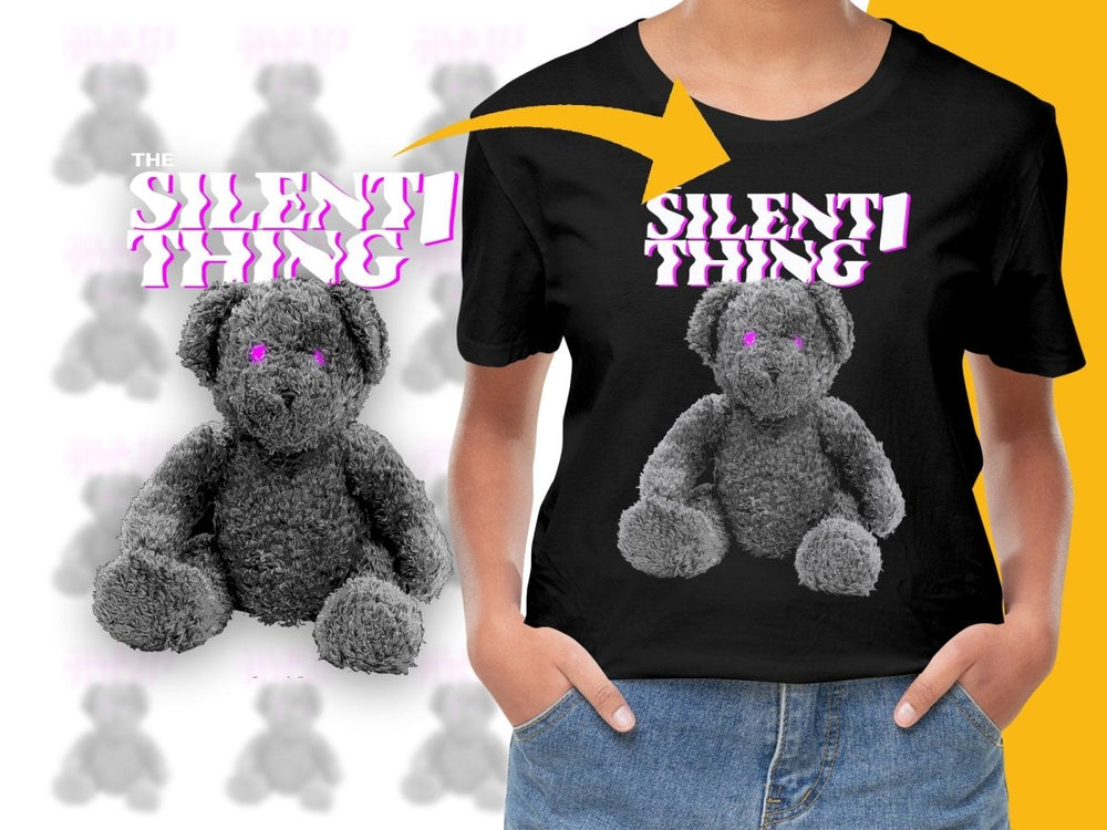 Silently Thing Teddy Bear Graphic Cool Design PNG File - Teepew