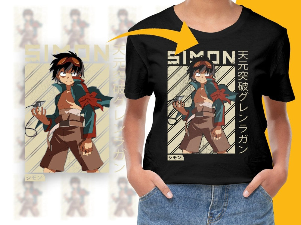 Simon from Gurren Lagann Anime Character PNG Digital - Teepew