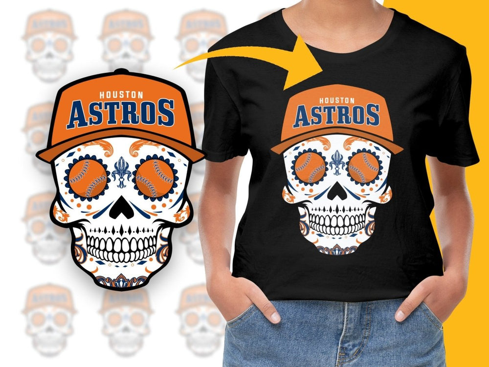 Skull Baseball Astros PNG File - Teepew