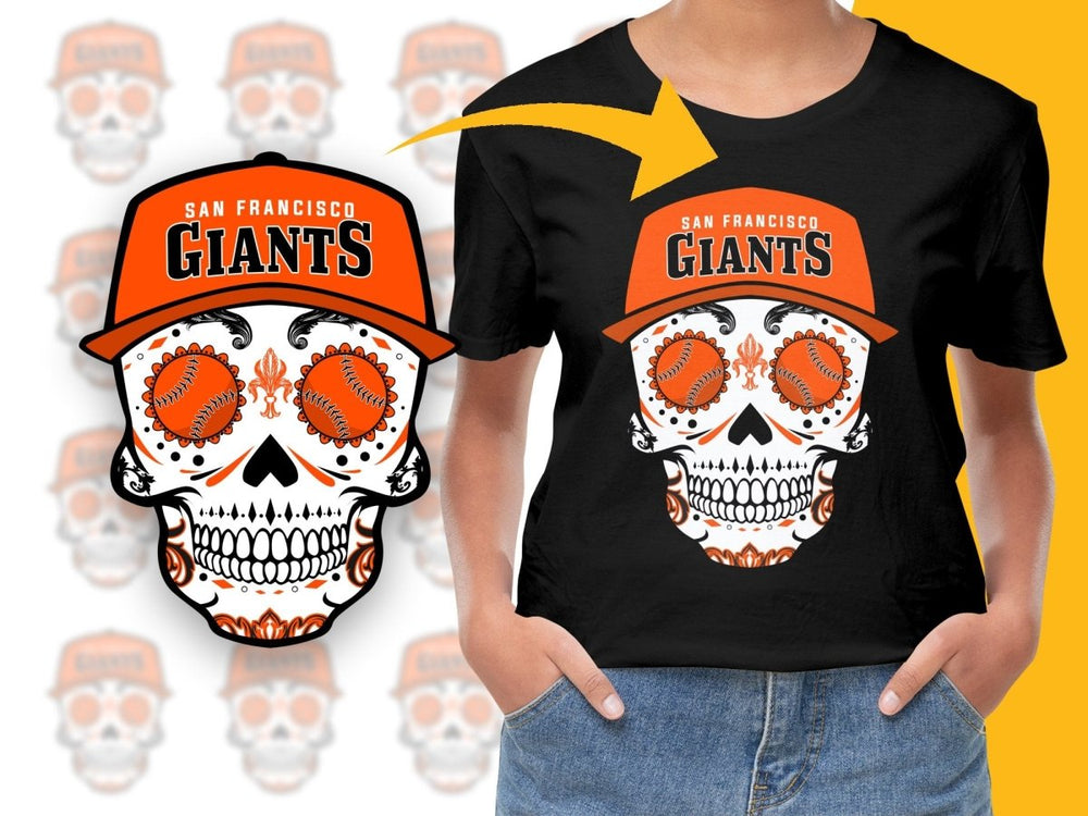 Skull Baseball Giants PNG File - Teepew