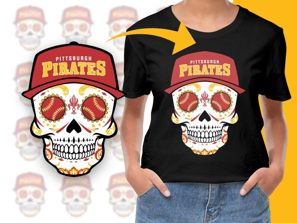Skull Baseball Pirates PNG File - Teepew