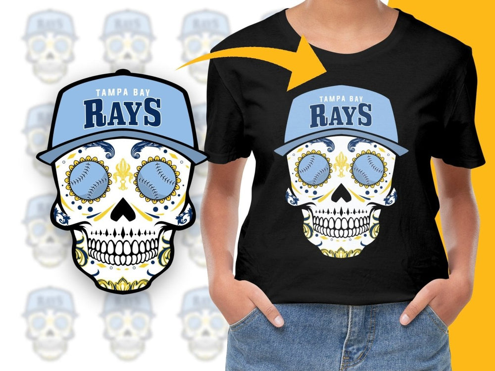 Skull Baseball Rays PNG File - Teepew