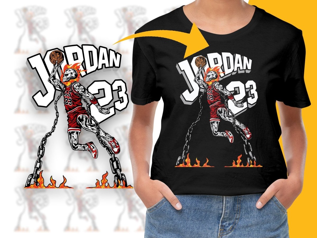Skull Basketball Player in Action Graphic PNG File - Teepew
